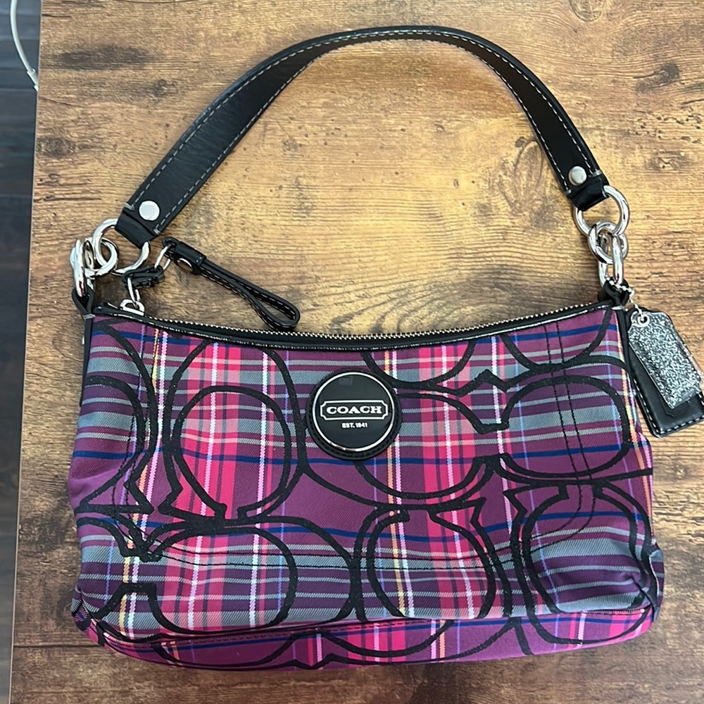 SOLD!!!! COACH like new classic C monogram small shoulder bag